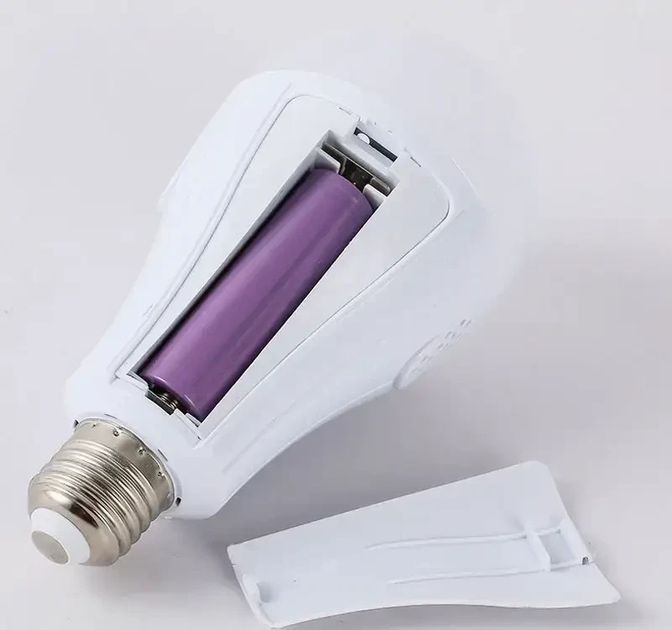 Лампочка с аккумулятором 2 x 18650 20 W лампа аккум мощная