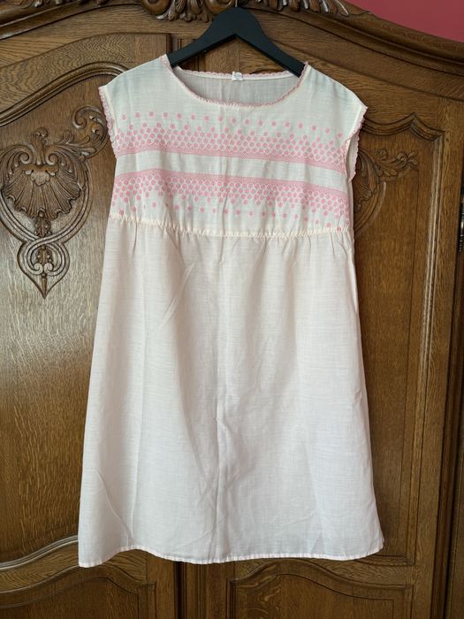 Koszula nocna bez rękawów różowa L/40