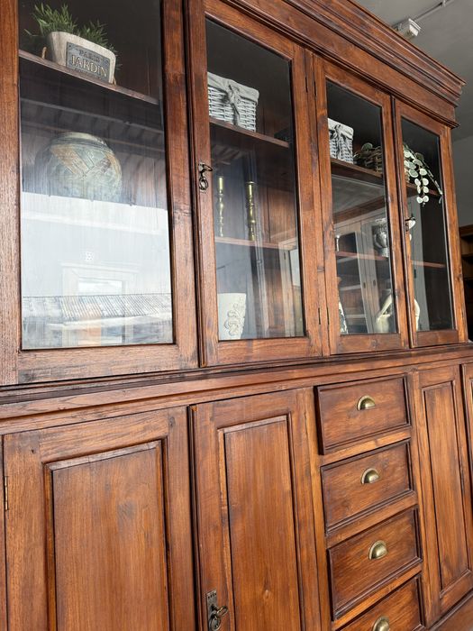 DUZY stary kredens biblioteka z duszą rustykalna kolonialna vintage