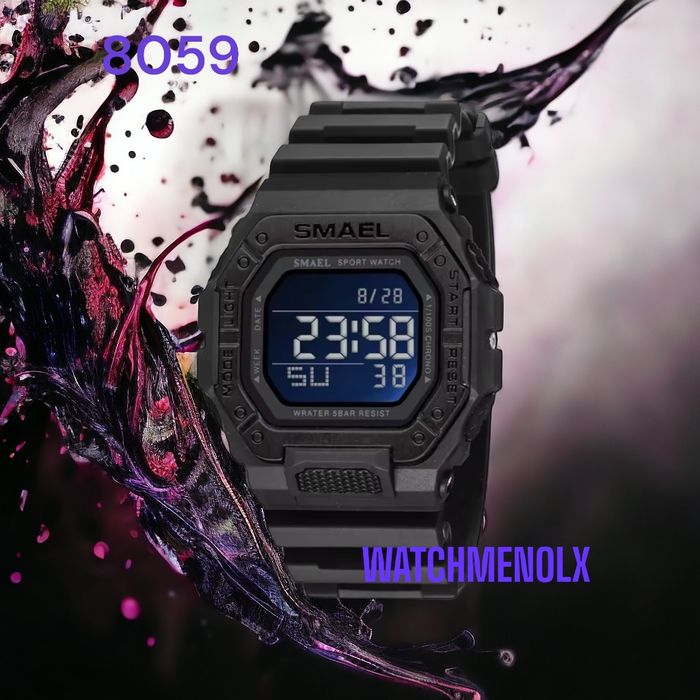 Zegarek sportowy SMAEL 8059 WR50M czarny