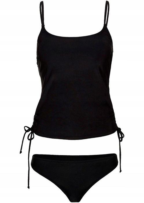B.P.C czarne tankini marszczenia r.42
