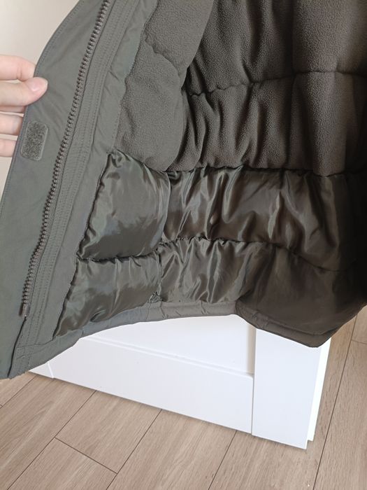 Kurtka parka zimowa khaki ocieplana HM 122/128