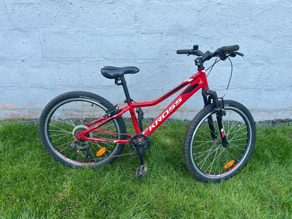 Rower dziecięcy Kross Hexagon Junior czerwony 24 cale