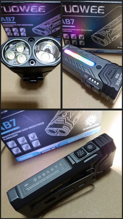 Супер яркий фонарь Yemao rgb