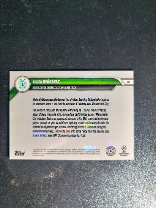 Viktor Gyokeres - Carta Topps Now - Sporting Manchester City