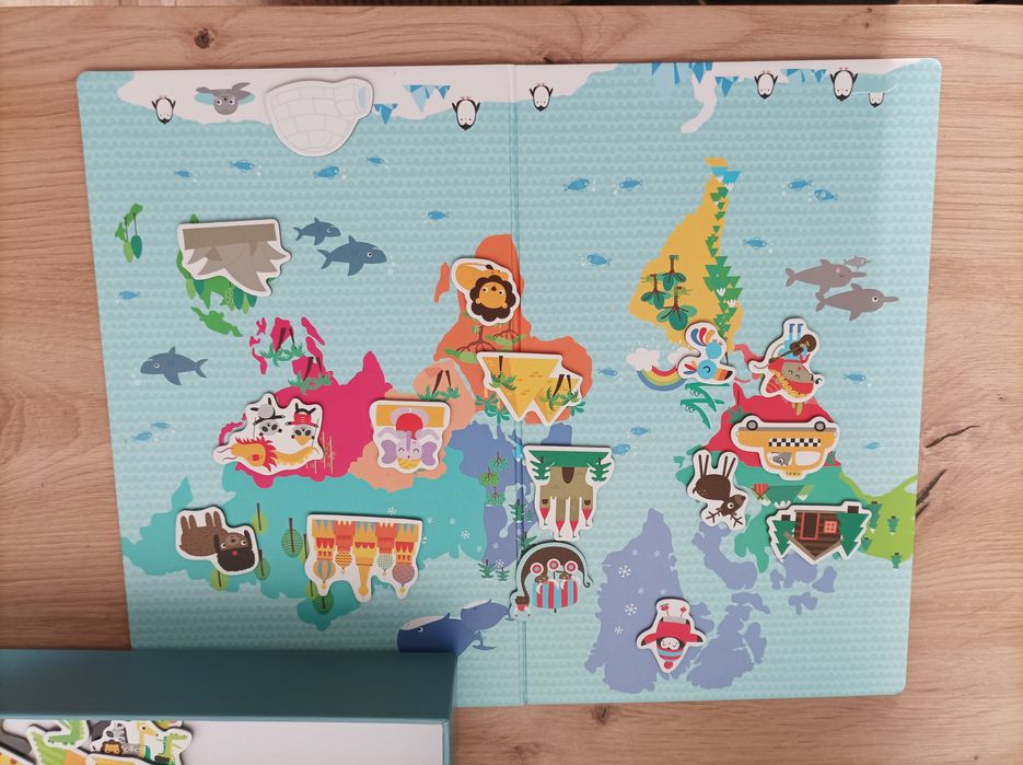 Magnesy mapa świata