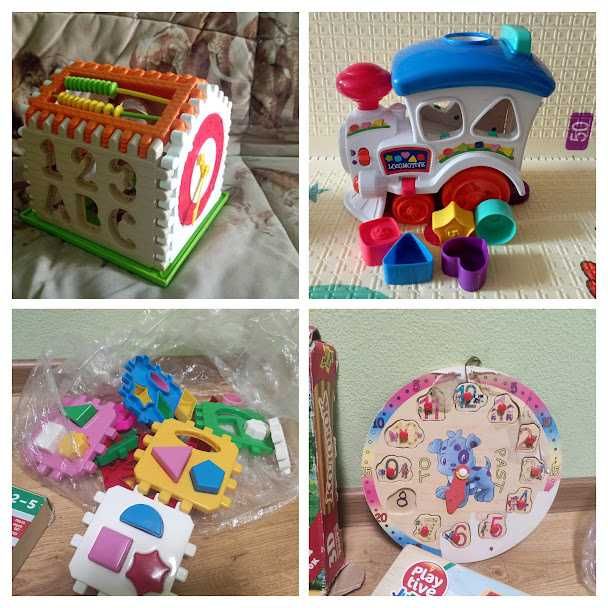 Годинник, календар Woody. Магнітний годинник Playtive