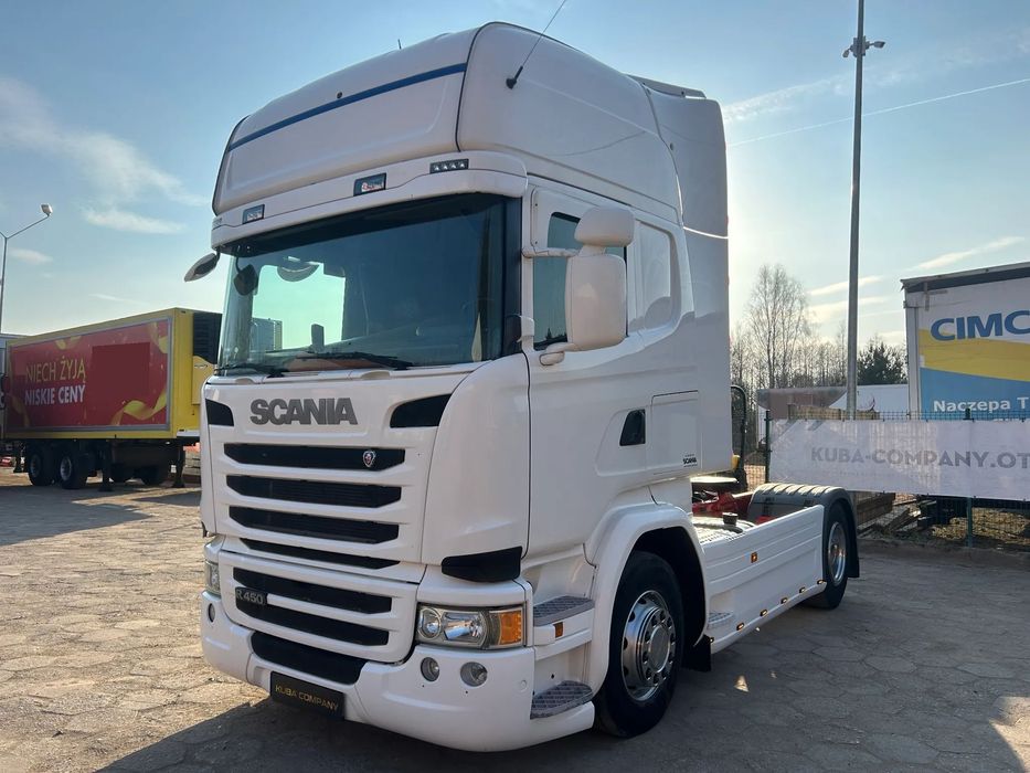 Scania R450 RETARDER / HYDRAULIKA HYVA / ZBIORNIKI 1200 L / KLIMA POSTOJOWA / TACHOGRAF NOWEJ GENERACJI / KABINA STREAMLINE / 2015 ROK !!  Automat z pedałem sprzęgła / Klima postojowa / Full spojlery / EURO 6