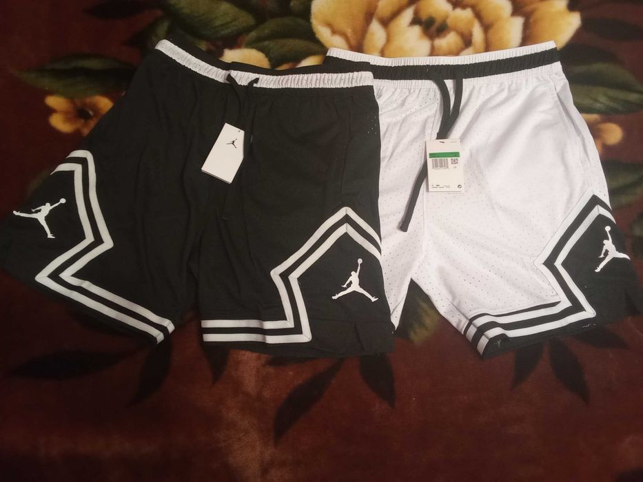 Jordan шорти S–XL | Легкі літні | Білі та чорні |Баскетбольні Чоловічі| Знижка | Розпродаж