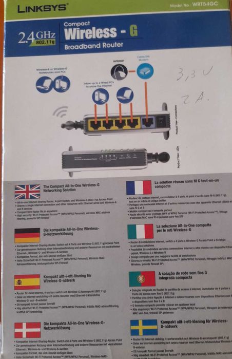 Compact Wireless-G Broadband Router WRT546 C