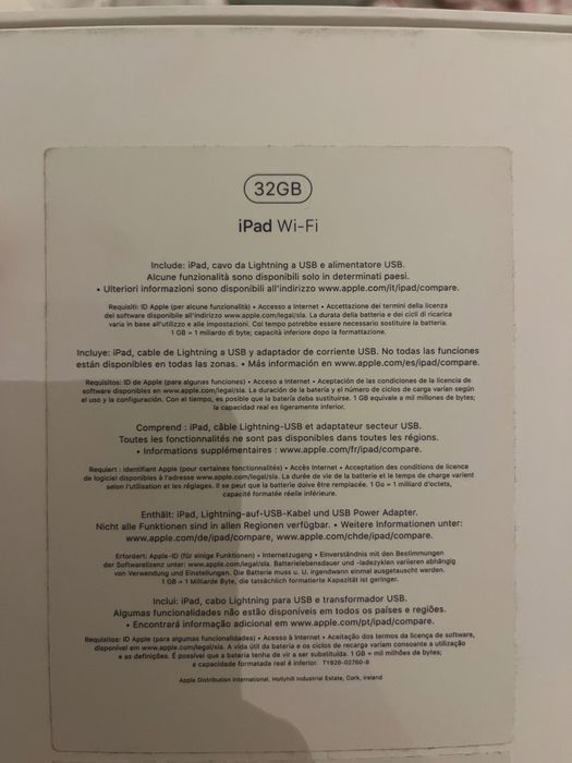 IPAD 5ª Geração (2017) 32GB - WI-FI - Cinzento Sideral