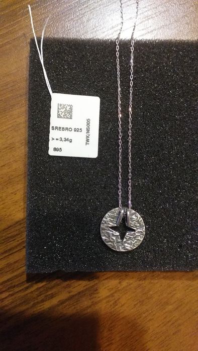 Łańcuszek celebrytka srebrna W.KRUK