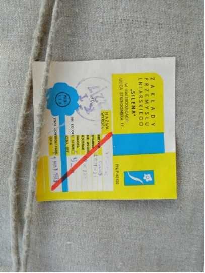 Płótno lniane 100% Polski len - Worki NOWE !!!