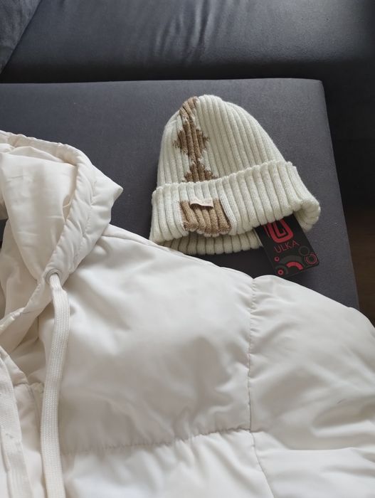 Kurtka damska H&M bialo-kremowa