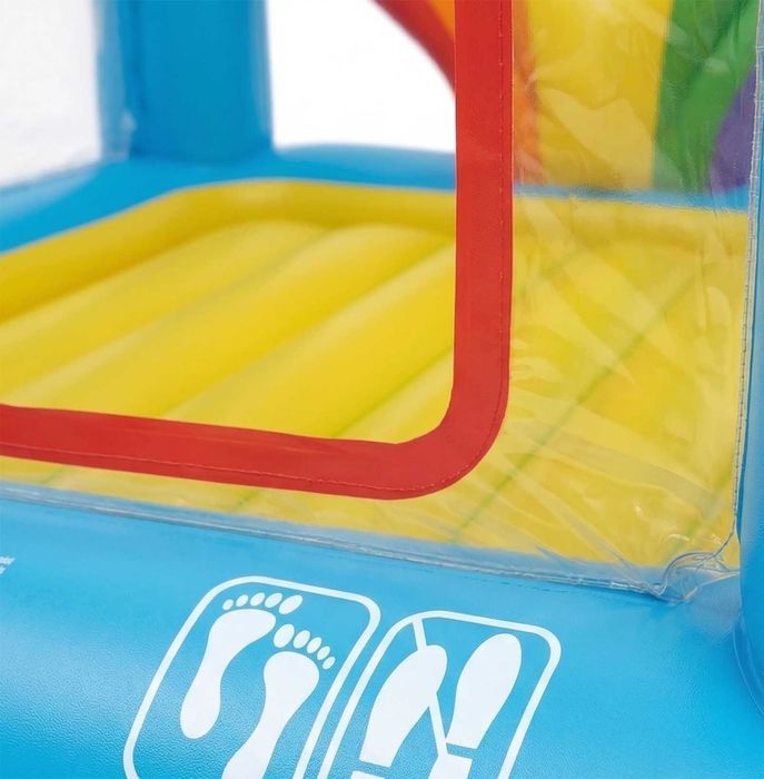 Trampolina Dmuchany Plac Zabaw Dzieci Bezpieczny Pompowany BESTWAY