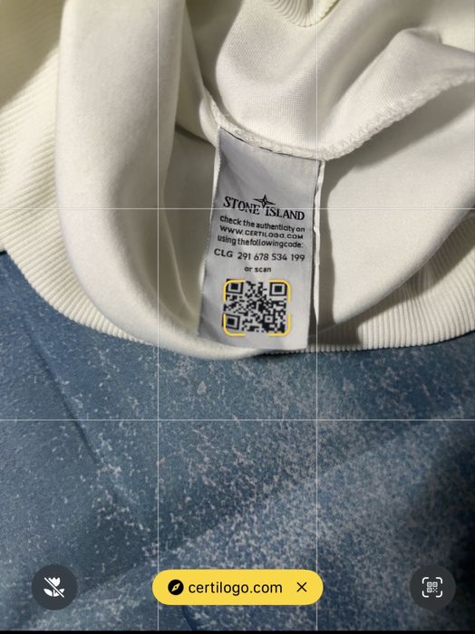 Stone Island bluza biała oryginał