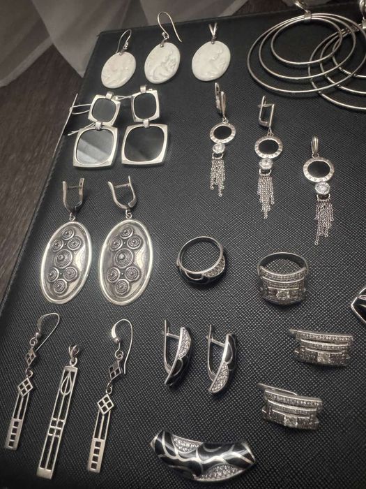 сережки  срібні 925 проби, серьги серебро, сріюло