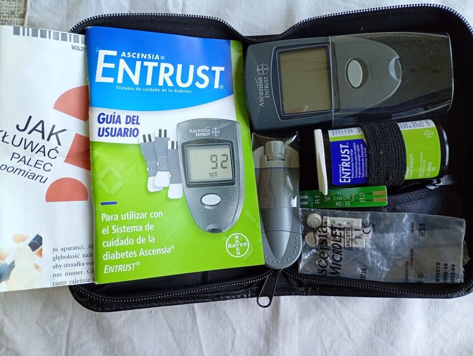 Glukometr - zestaw do pomiaru cukru.