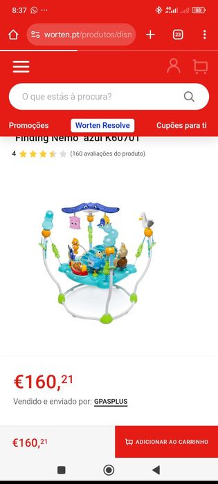 Saltador Nemo criança