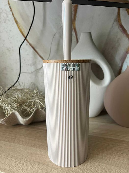 Szczotka do WC DIALL beżowo-różowa 10,5x10,5x33,5 cm HOMLA