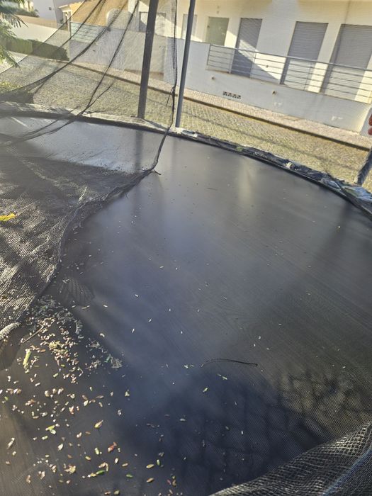 Trampolim 370cm cinzento