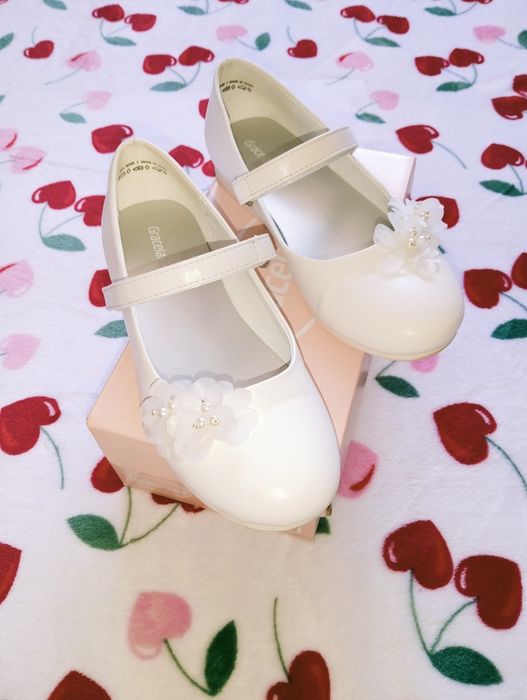 J.Nowe Białe komunijne buty, baletki rozm 34 Deichmann, CCC