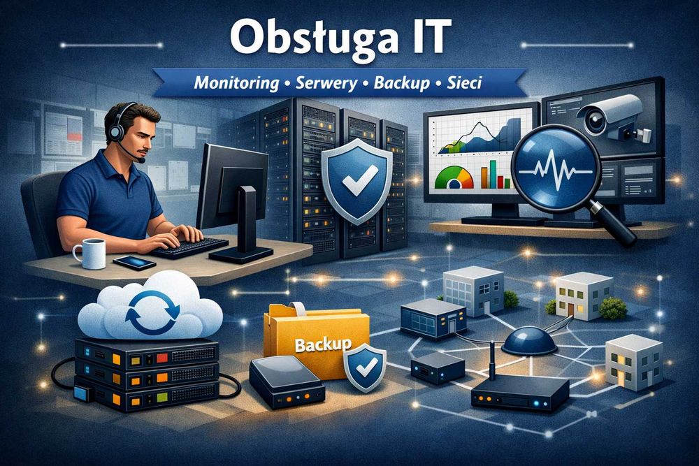 Obsługa IT dla firm | Monitoring, Serwery, Backup, Sieci