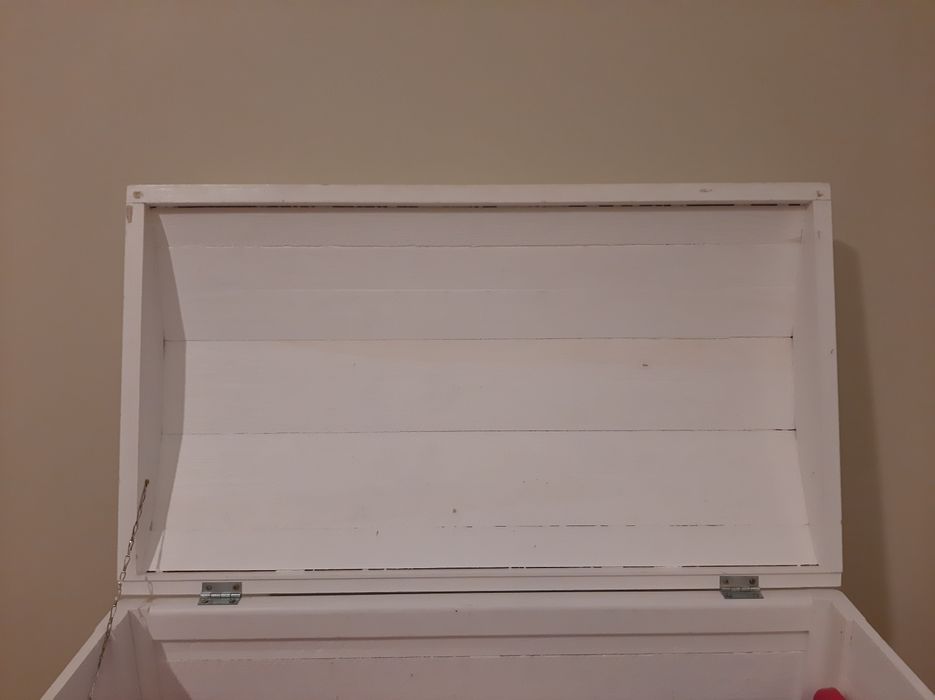 Bau de madeira Branco