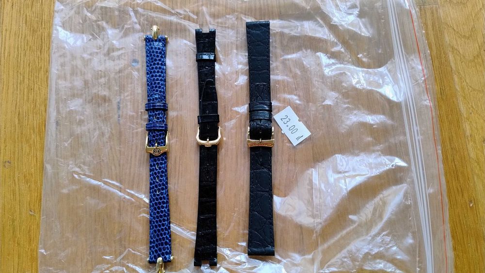 Oryginalne skórzane paski do zegarków.