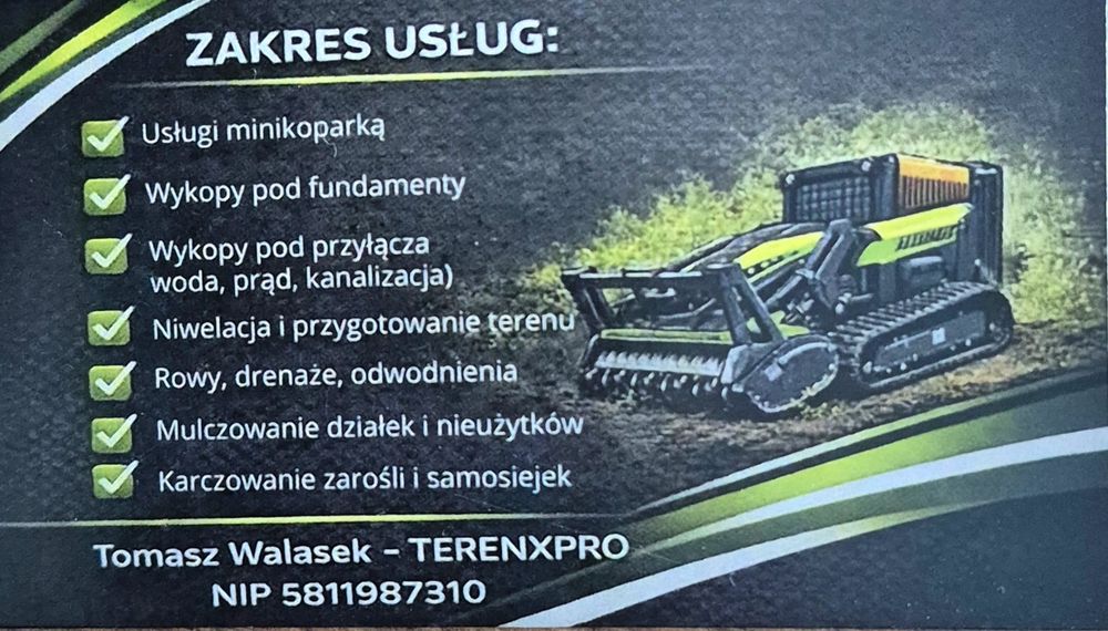 Czyszczenie,mulczowanie działek, wycinka drzew