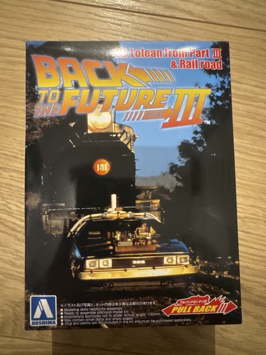 DeLorean Powrót do Przyszłości część 3 - model do składania Aoshima