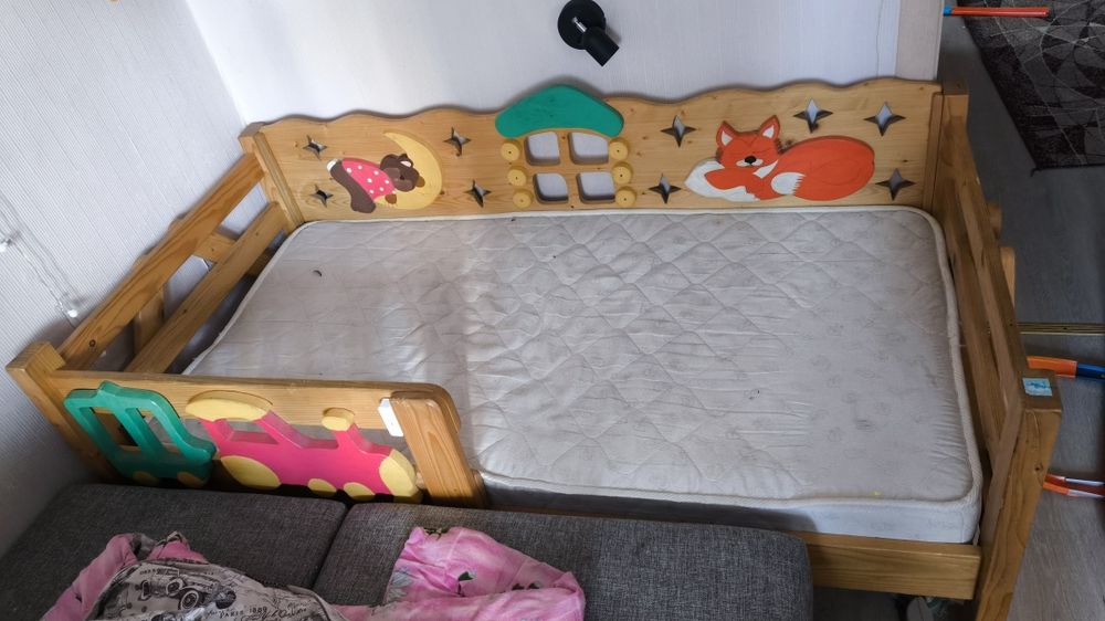 Ліжко дитяче, кровать детская с матрацом 1600х800