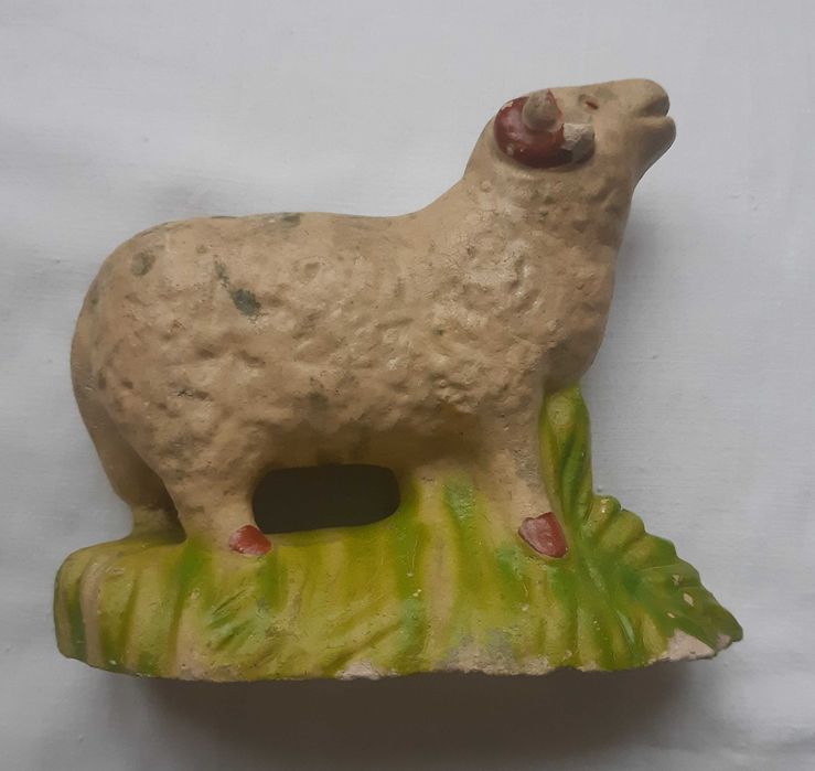 Antiga Figura de Presépio em Faiança