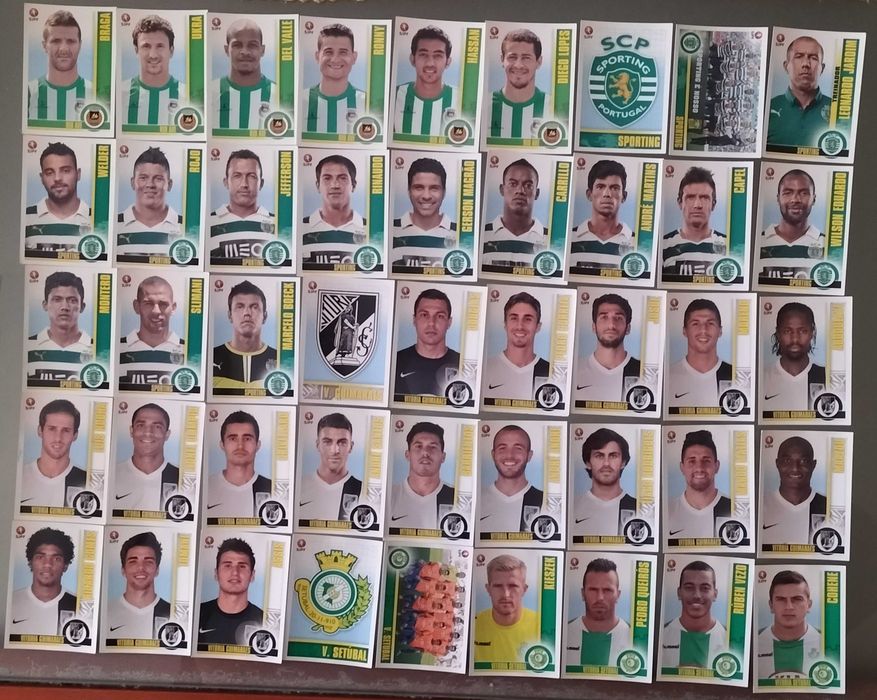 Lote de cromos "Futebol 2013-14" (lista na última foto)