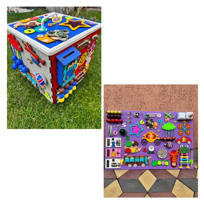 Розвиваючі Бізікуб бізідошка бізіборд для дітей