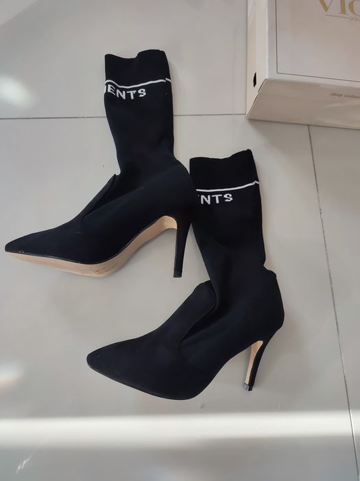 Botki skarpeta na szpilce nowe Vices rozmiar 39