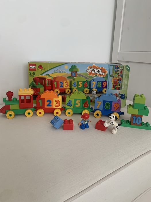 Lego duplo pociąg z cyferkami  pudelko 10558