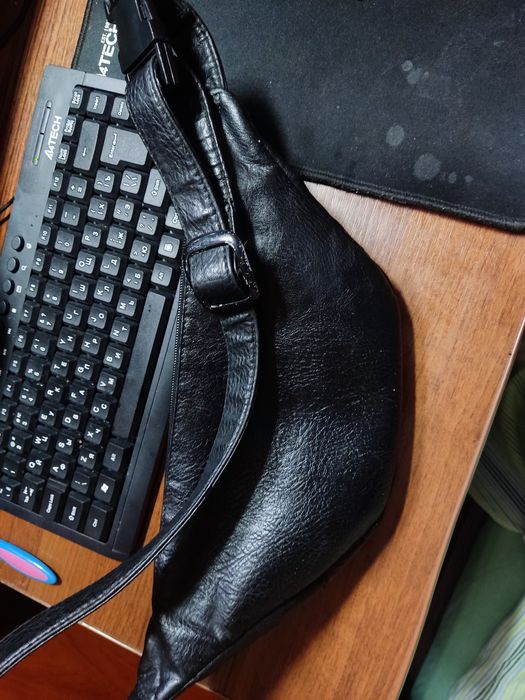 Поясна сумка бананка шкіряна (натуральна шкіра)