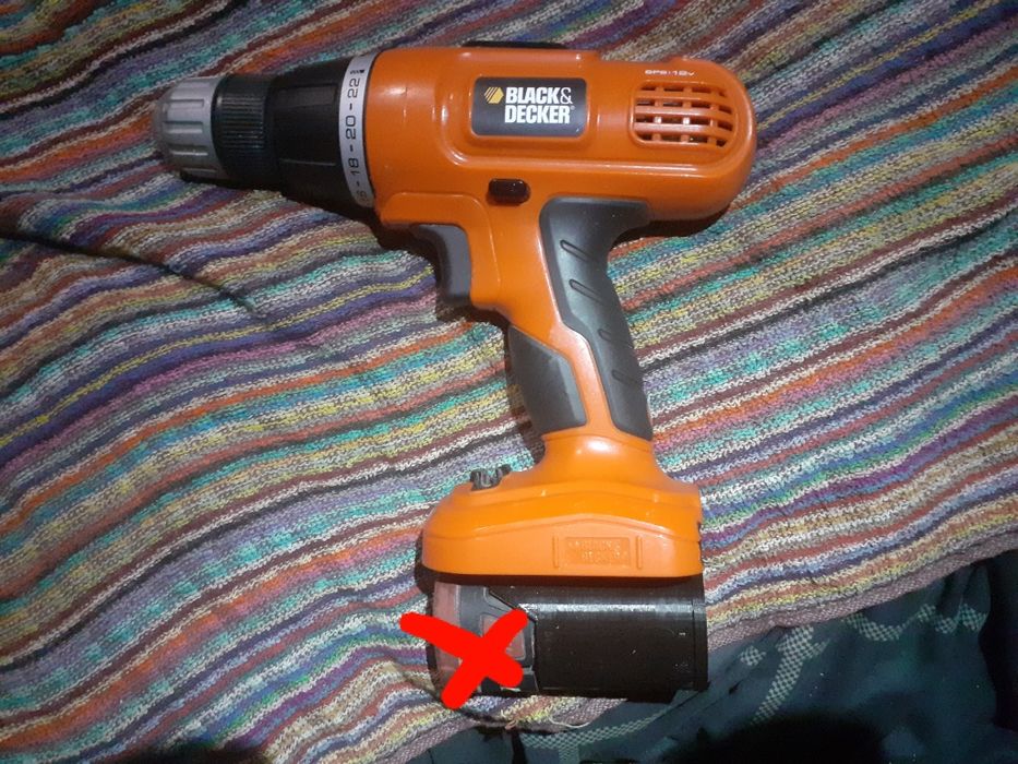 Berbequim a bateria com martelo Black & Decker/Parkside LER DESCRIÇÃO