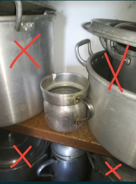 Lote de tachos e panelas