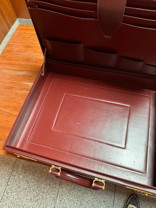 Pasta Executiva Cartier de Luxo – Genuína Vintage – Como Nova