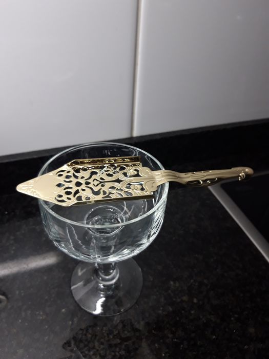 Espátula dourada para servir absinto - NOVA!