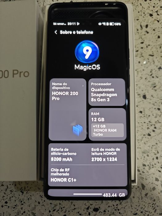 Telemóvel Honor 200 pro 5212BG