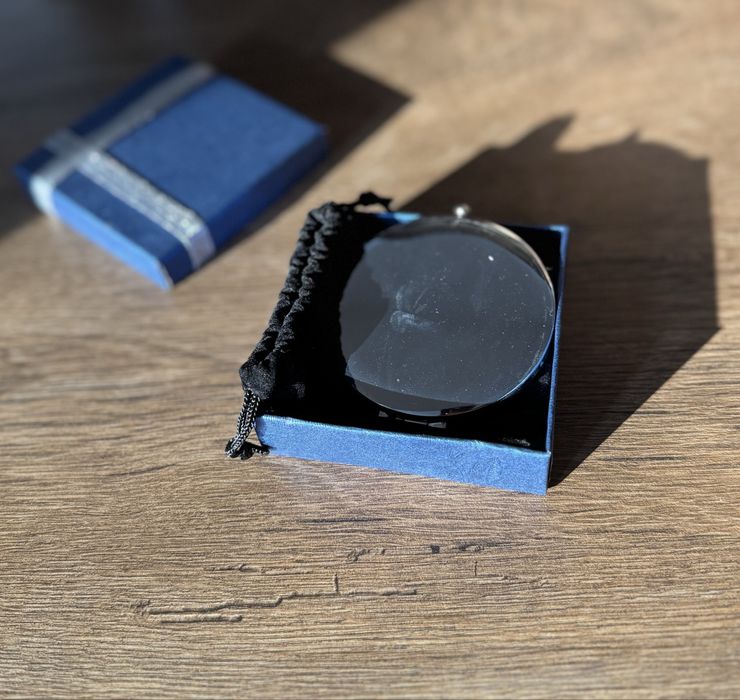 Eleganckie podwójne lusterko w baśniowym stylu + pudełko | Nowe