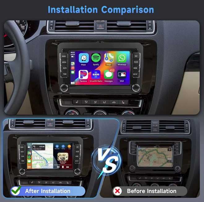 Radio Android para VW Passat, Golf MK5 e MK6, Jetta, Polo, Touran