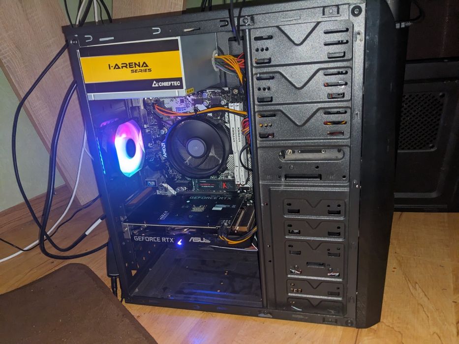 Продам СРОЧНО! ПК R5 2600, 16gb ОЗУ, SSD NVe m.2, RTX 3050
