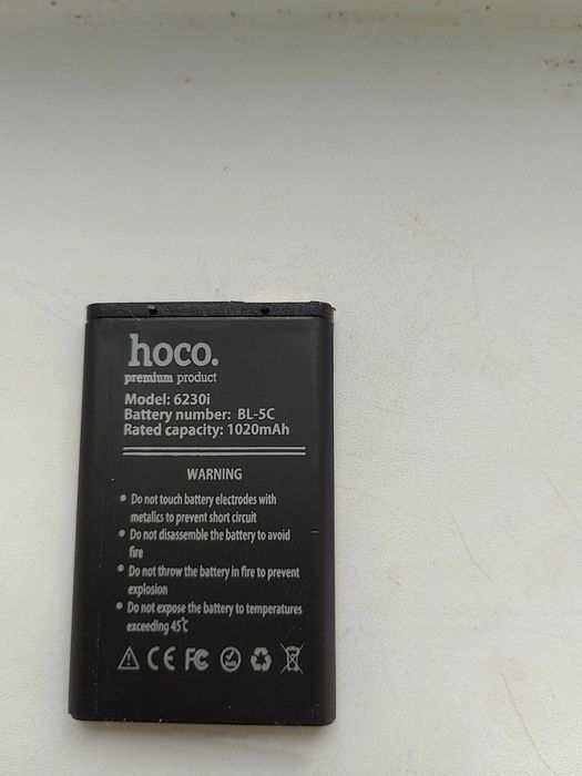 Акумулятор батарея HOCO 6230i BL-5C нова 1020 mAh для Nokia, Microsoft