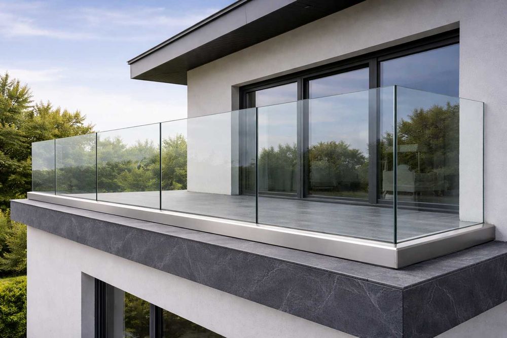 Balustrady szklane caloszklane balkonowe barierki tarasowe antresola