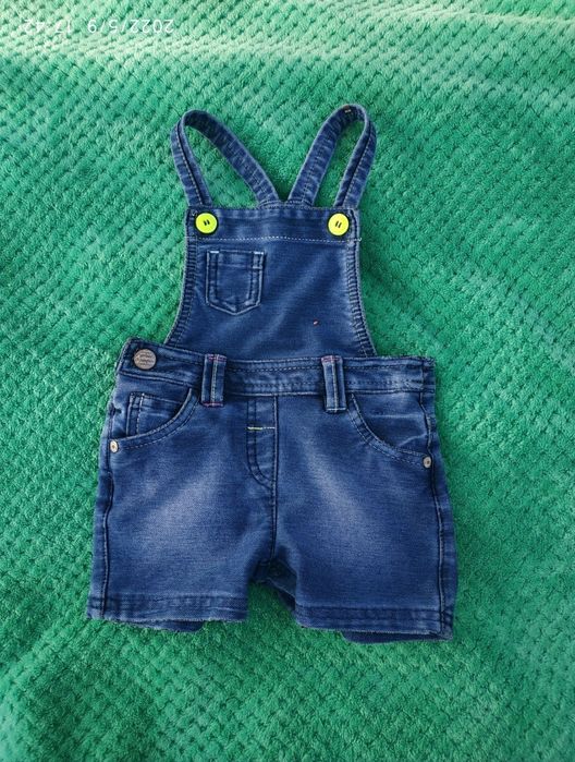 Джинсовый комбинезон песочник шорты Next для мальчика девочки
