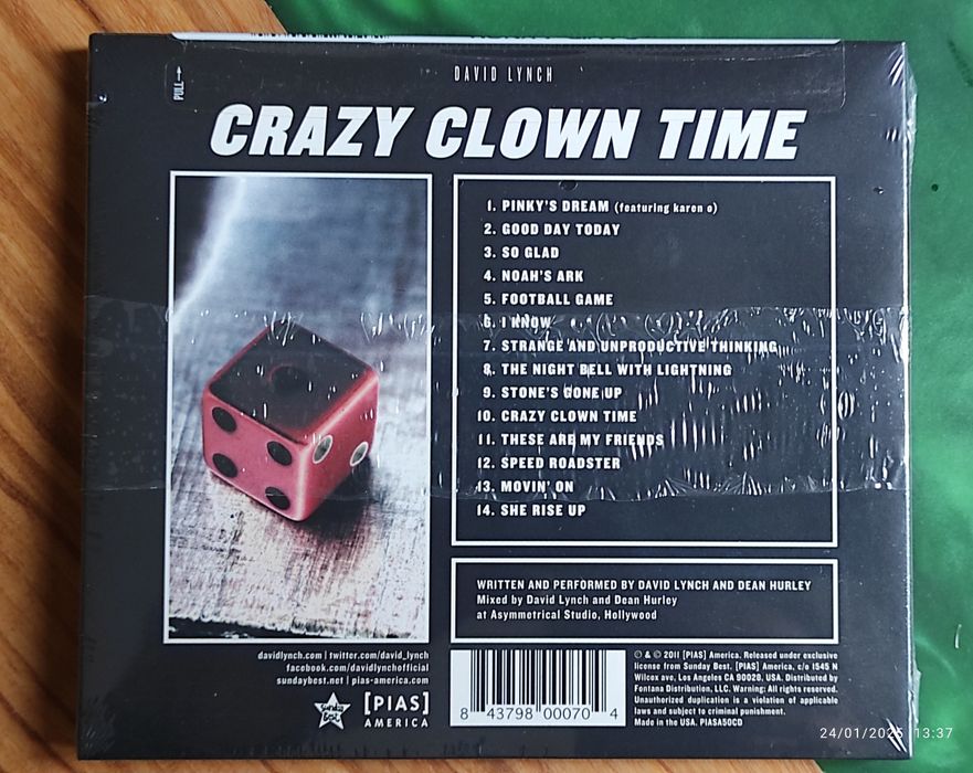David Lynch - Crazy Clown Time CD